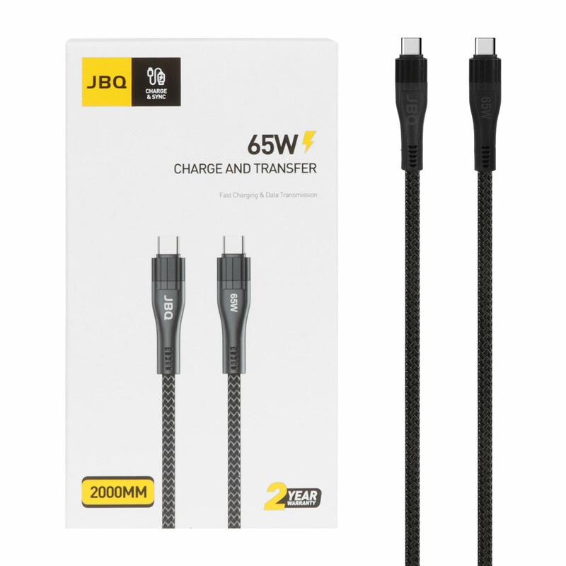 کابل شارژ 2 متری فست JBQ Type-C to Type-C مدل CA-1165 - مشکی
