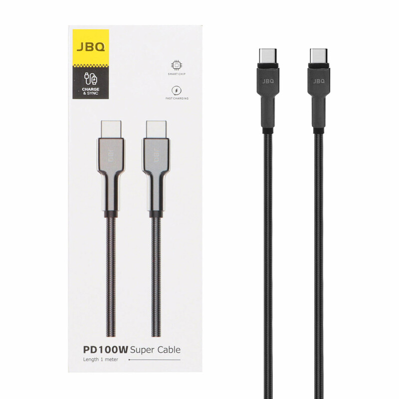 کابل شارژ PD و فست JBQ Type-C To Type-C مدل CA-1202 100W - مشکی (گارانتی یکساله رصاصی)