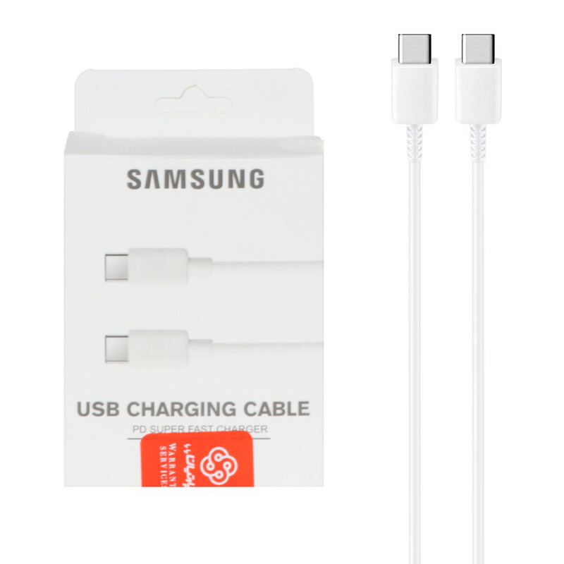 کابل شارژ سوپر فست و Samsung Type-C to Type-C PD مدل EP-DN970 - سفید (گارانتی پارتیان پایا) درجه یک