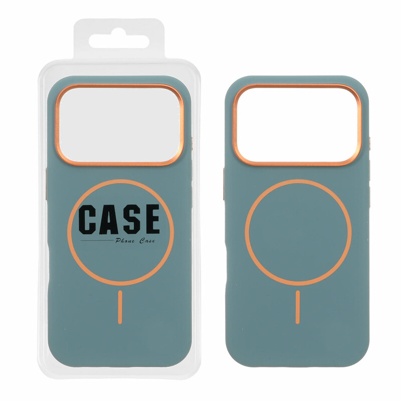 قاب سیلیکونی پاک کنی اورجینال درجه یک MagSafe لنز فلزی Apple iPhone 17 Pro - سبز (پک دار) - MPS