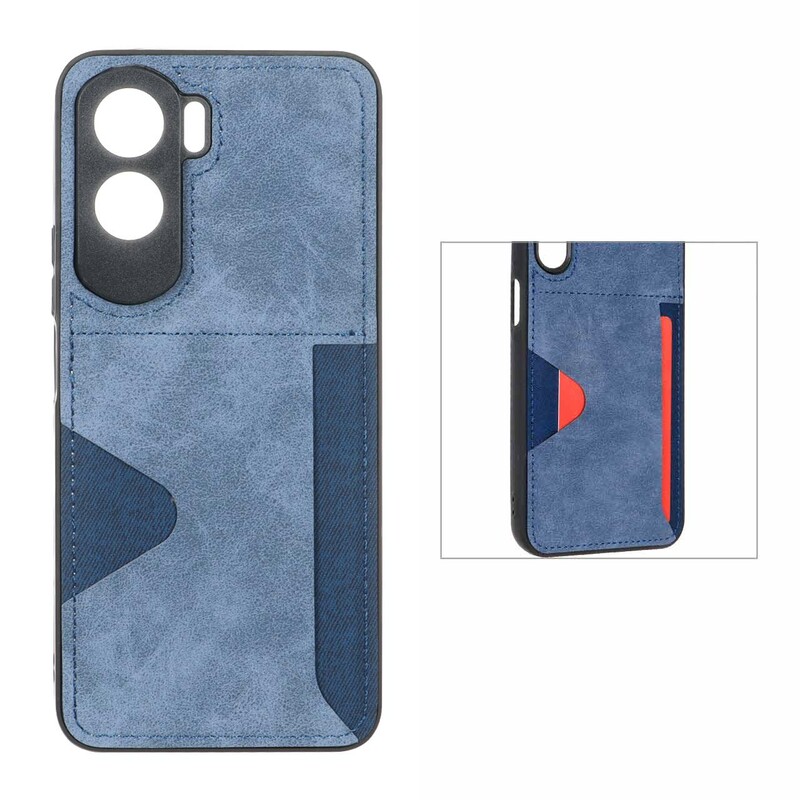 قاب جیر دوخت دار جاکارتی محافظ لنزدار Honor 90 Lite - سرمه ای