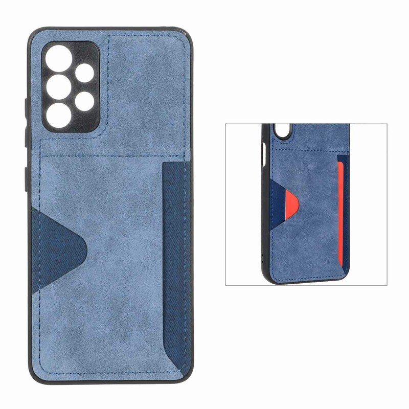 قاب جیر دوخت دار جاکارتی محافظ لنزدار Samsung Galaxy A32 4G - سرمه ای