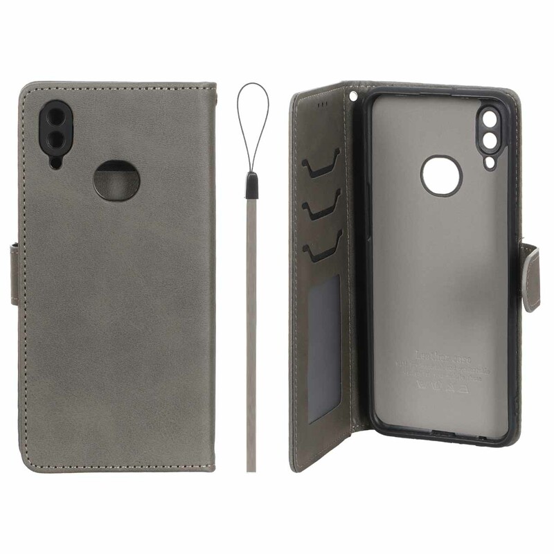 کیف موبایل مگنتی درجه یک داخل خز MNC Plus مدل Samsung Galaxy A10s - خاکستری