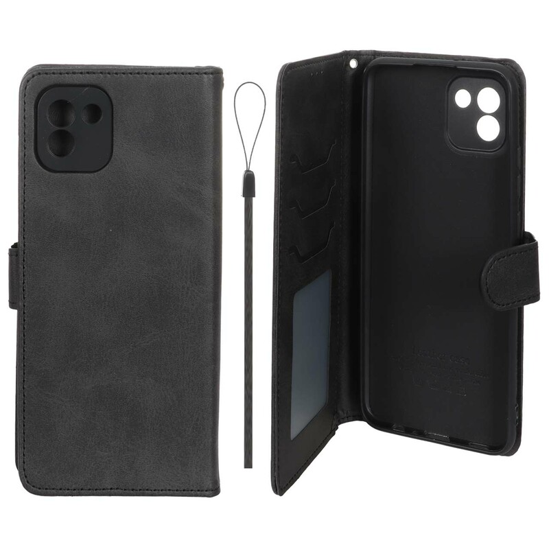 کیف موبایل مگنتی درجه یک داخل خز MNC Plus مدل Samsung Galaxy A03 - مشکی