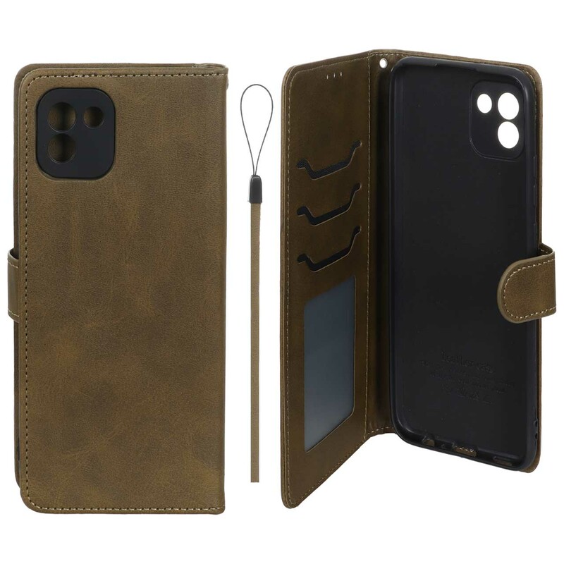 کیف موبایل مگنتی درجه یک داخل خز MNC Plus مدل Samsung Galaxy A03 - سبز زیتونی