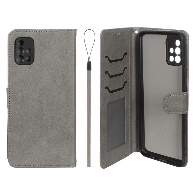 کیف موبایل مگنتی درجه یک داخل خز MNC Plus مدل Samsung Galaxy A51 / M40s - خاکستری