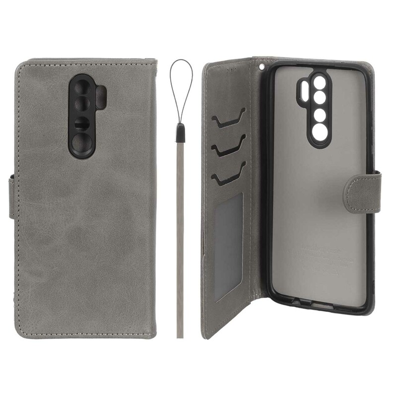 کیف موبایل مگنتی درجه یک داخل خز MNC Plus مدل Xiaomi Redmi Note 8 Pro - خاکستری