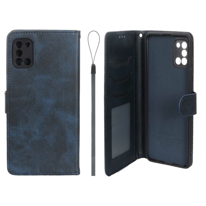 کیف موبایل مگنتی درجه یک داخل خز MNC Plus مدل Samsung Galaxy A31 - سرمه ای