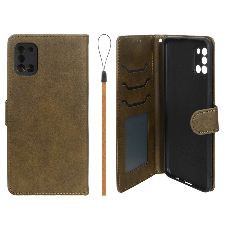 کیف موبایل مگنتی درجه یک داخل خز MNC Plus مدل Samsung Galaxy A31 - سبز زیتونی