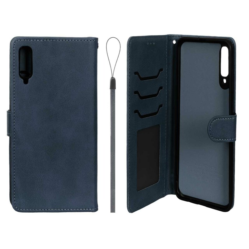 کیف موبایل مگنتی درجه یک داخل خز MNC Plus مدل Samsung Galaxy A70 / A70s - سرمه ای