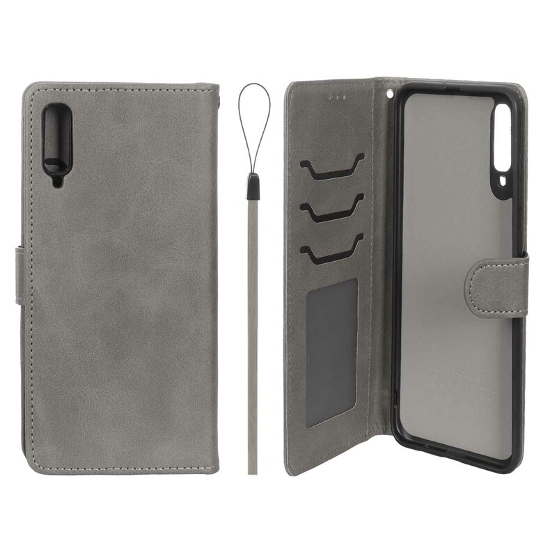 کیف موبایل مگنتی درجه یک داخل خز MNC Plus مدل Samsung Galaxy A70 / A70s - خاکستری