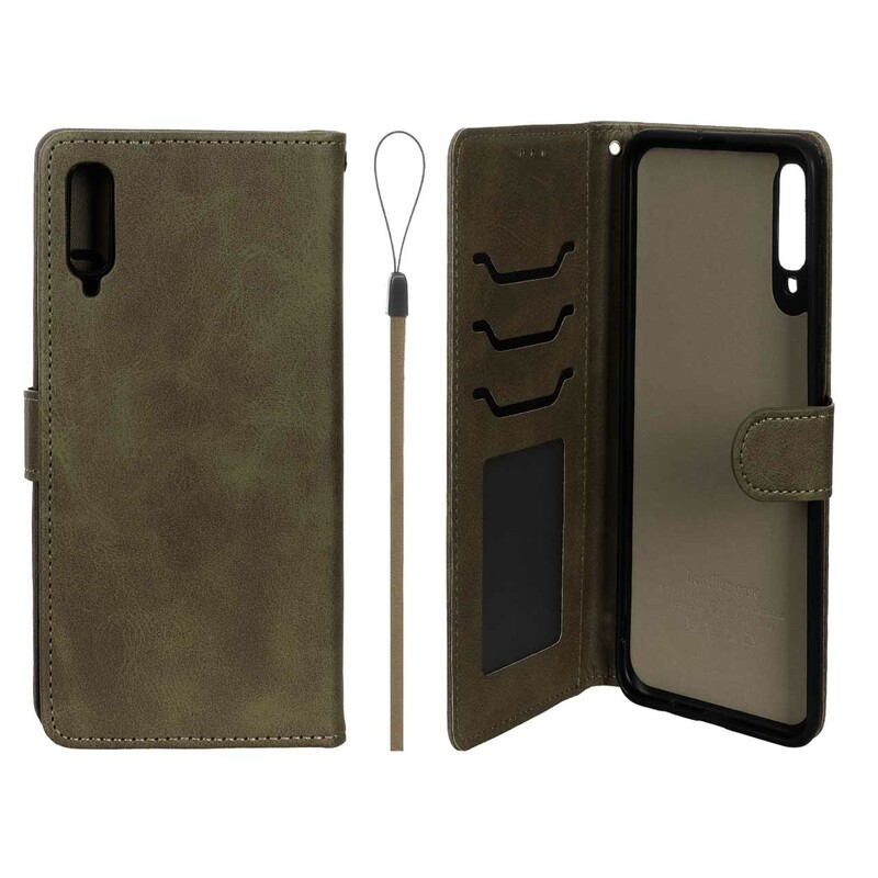 کیف موبایل مگنتی درجه یک داخل خز MNC Plus مدل Samsung Galaxy A70 / A70s - سبز زیتونی