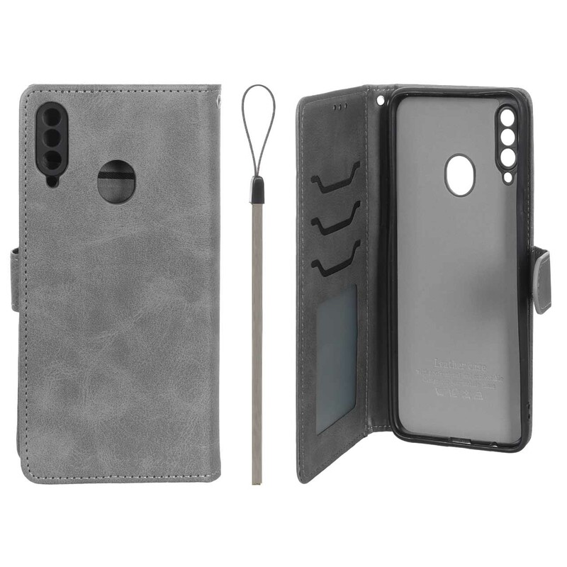 کیف موبایل مگنتی درجه یک داخل خز MNC Plus مدل Samsung Galaxy A20s - خاکستری