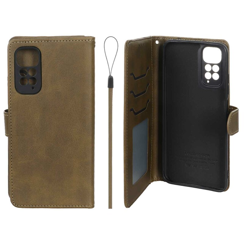 کیف موبایل مگنتی درجه یک داخل خز MNC Plus مدل Xiaomi Redmi Note 11 4G / Redmi Note 11S - سبز زیتونی