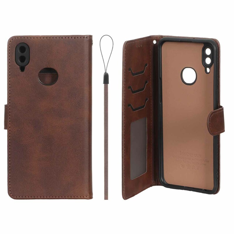 کیف موبایل مگنتی درجه یک داخل خز MNC Plus مدل Samsung Galaxy A10s - قهوه ای