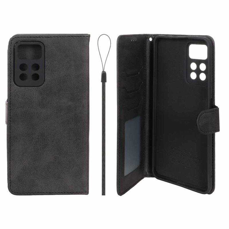 کیف موبایل مگنتی درجه یک داخل خز MNC Plus مدل Xiaomi Redmi Note 11 Pro Plus - مشکی