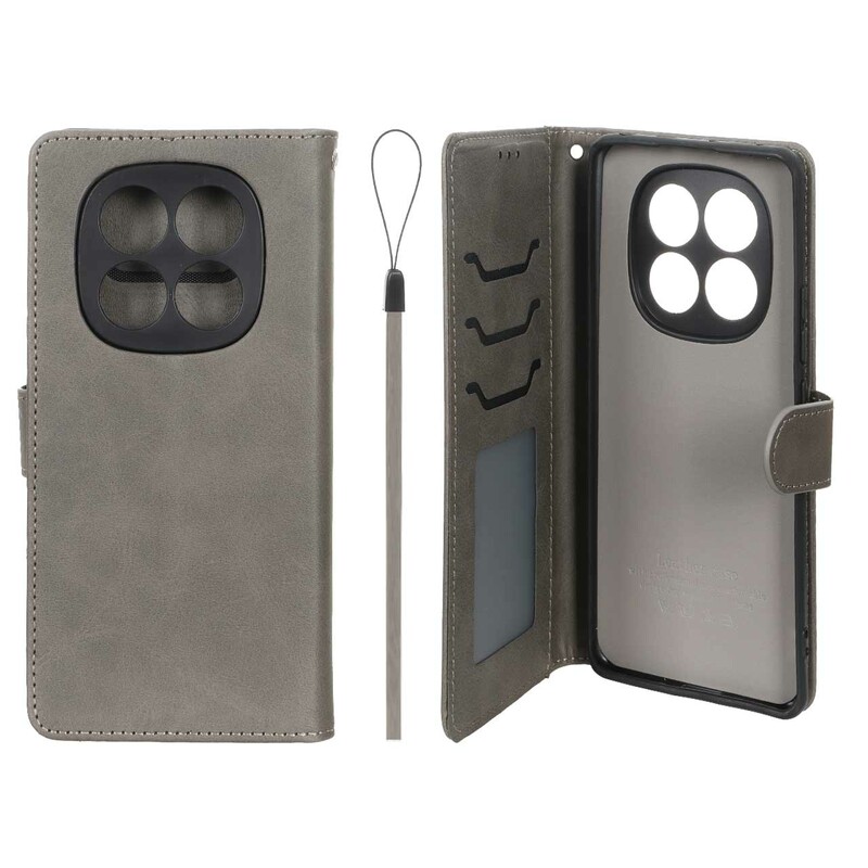 کیف موبایل مگنتی درجه یک داخل خز MNC Plus مدل Xiaomi Redmi Note 14 Pro 4G - خاکستری