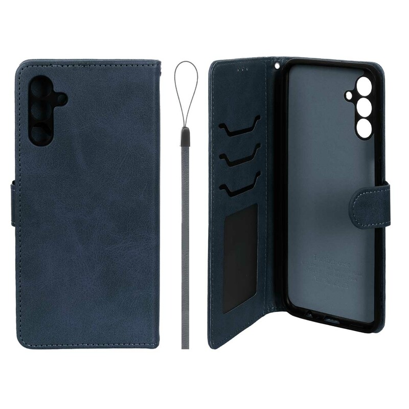 کیف موبایل مگنتی درجه یک داخل خز MNC Plus مدل Samsung Galaxy A13 5G / A04s / M13 4G / M23 / F13 - سرمه ای