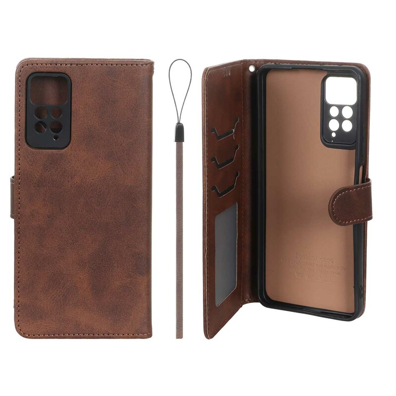 کیف موبایل مگنتی درجه یک داخل خز MNC Plus مدل Xiaomi Redmi Note 12 Pro 4G / Redmi Note 11 Pro - قهوه ای