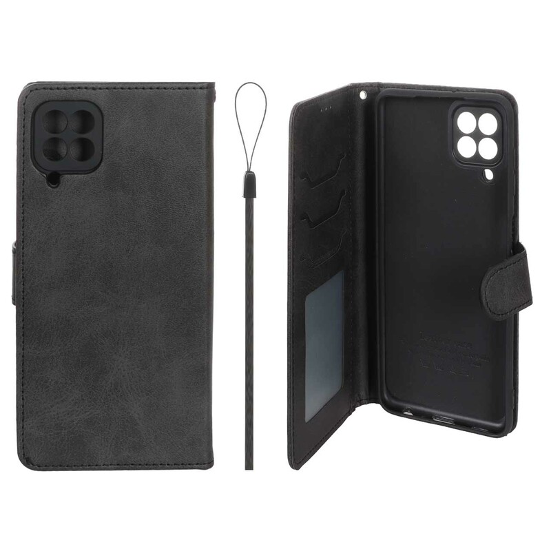 کیف موبایل مگنتی درجه یک داخل خز MNC Plus مدل Samsung Galaxy A22 4G / M32 4G / F22 - مشکی