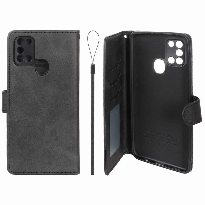 کیف موبایل مگنتی درجه یک داخل خز MNC Plus مدل Samsung Galaxy A21s - مشکی