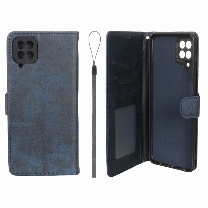 کیف موبایل مگنتی درجه یک داخل خز MNC Plus مدل Samsung Galaxy A12 / M12 / F12 - سرمه ای