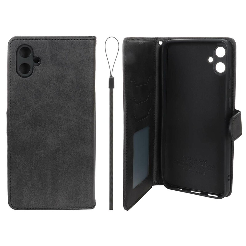 کیف موبایل مگنتی درجه یک داخل خز MNC Plus مدل Samsung Galaxy A05 - مشکی