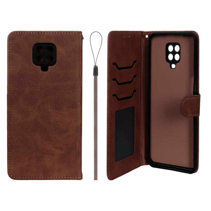 کیف موبایل مگنتی درجه یک داخل خز MNC Plus مدل Xiaomi Redmi Note 9S / Redmi Note 9 Pro / Redmi Note 9 Pro Max - قهوه ای