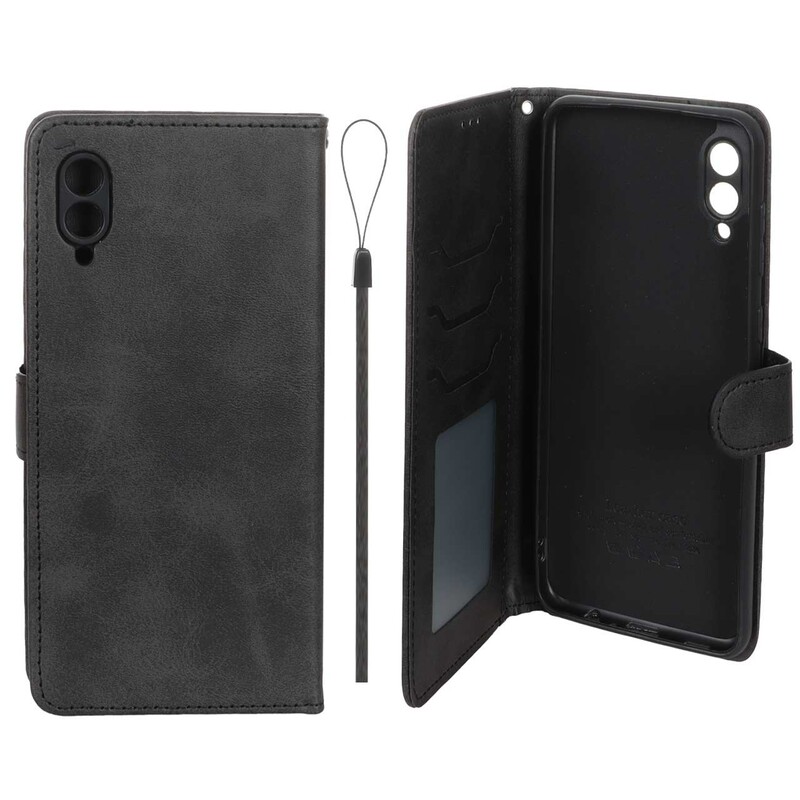 کیف موبایل مگنتی درجه یک داخل خز MNC Plus مدل Samsung Galaxy A02 / M02 - مشکی