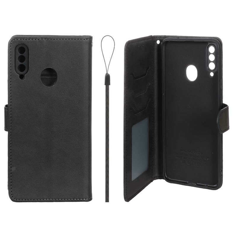 کیف موبایل مگنتی درجه یک داخل خز MNC Plus مدل Samsung Galaxy A20s - مشکی