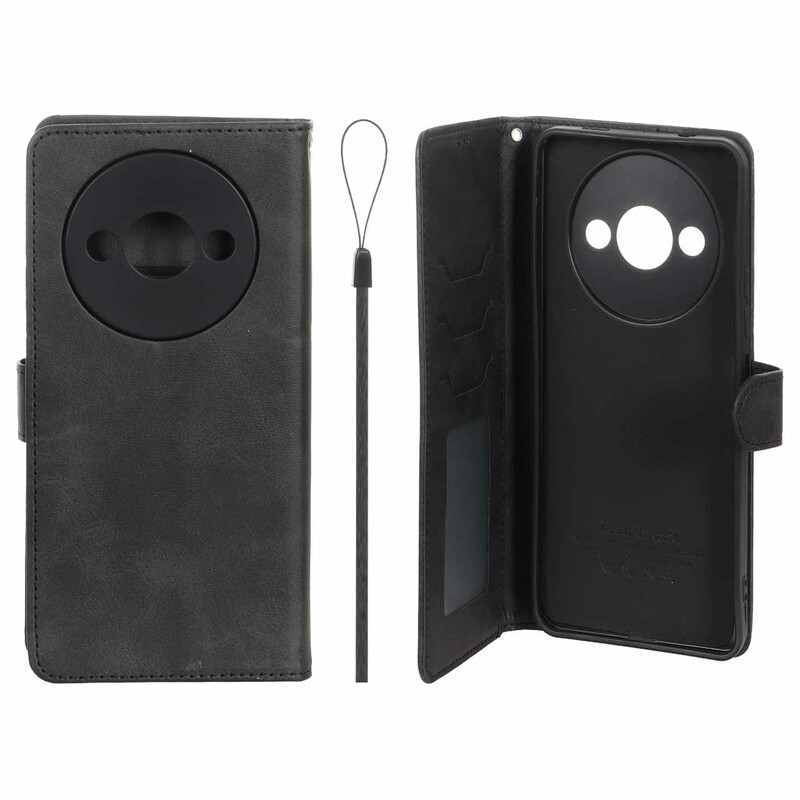 کیف موبایل مگنتی درجه یک داخل خز MNC Plus مدل Xiaomi Redmi A3 / A3x / Poco C61 - مشکی