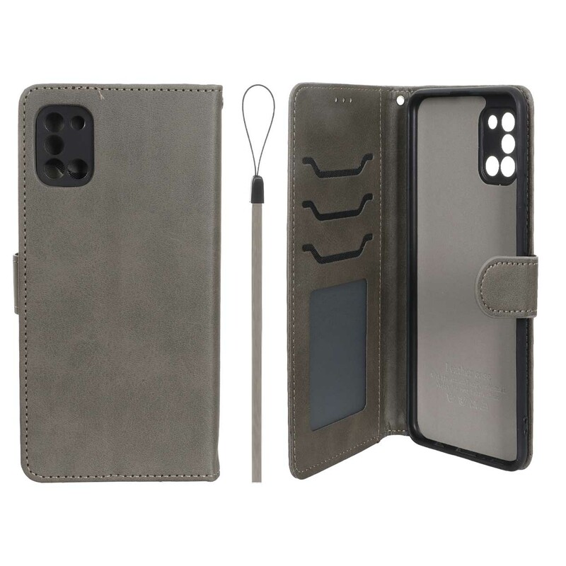 کیف موبایل مگنتی درجه یک داخل خز MNC Plus مدل Samsung Galaxy A31 - خاکستری