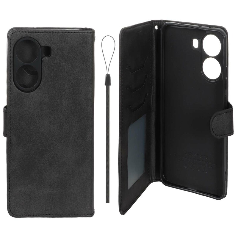 کیف موبایل مگنتی درجه یک داخل خز MNC Plus مدل Xiaomi Poco X7 Pro - مشکی