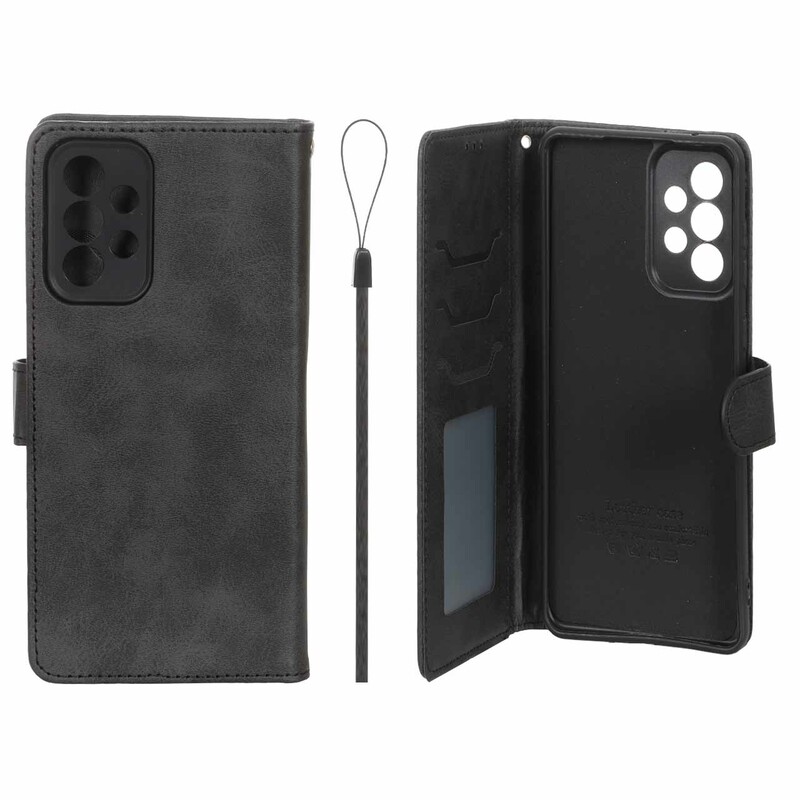 کیف موبایل مگنتی درجه یک داخل خز MNC Plus مدل Samsung Galaxy A73 - مشکی