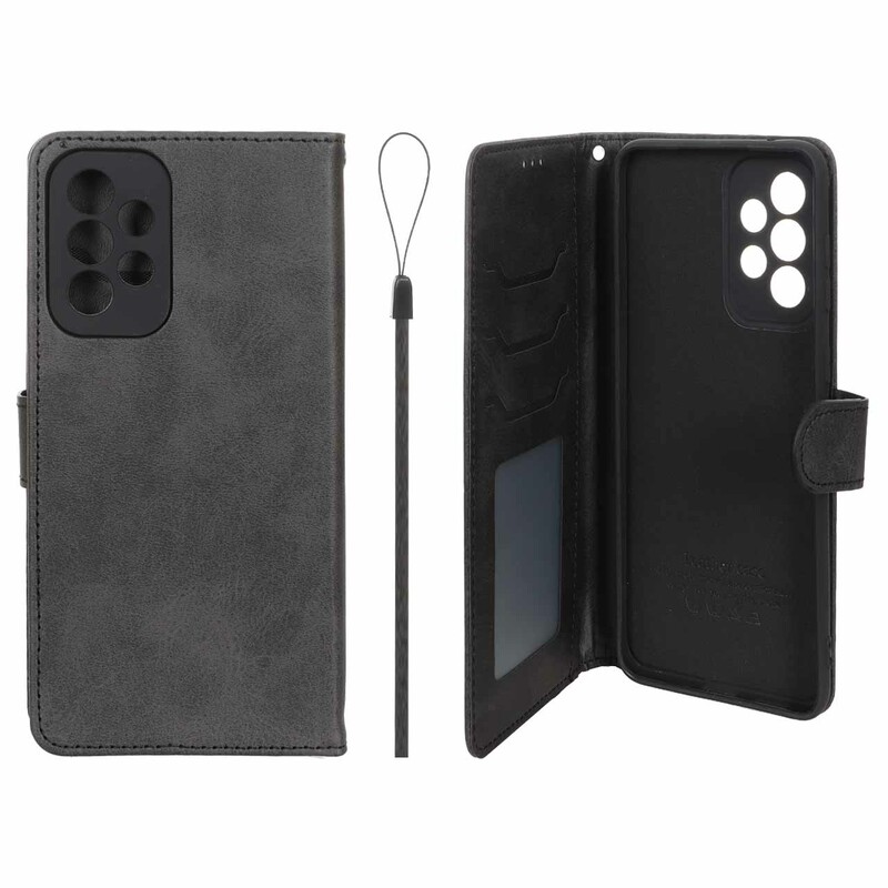 کیف موبایل مگنتی درجه یک داخل خز MNC Plus مدل Samsung Galaxy A33 - مشکی