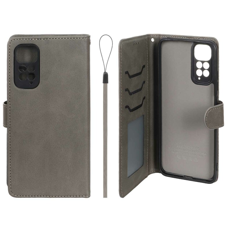 کیف موبایل مگنتی درجه یک داخل خز MNC Plus مدل Xiaomi Redmi Note 11 4G / Redmi Note 11S - خاکستری