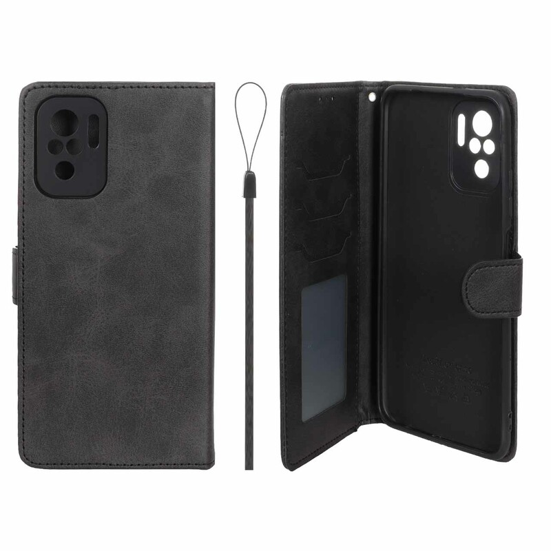 کیف موبایل مگنتی درجه یک داخل خز MNC Plus مدل Xiaomi Redmi Note 10 4G / Redmi Note 10S / Poco M5S - مشکی