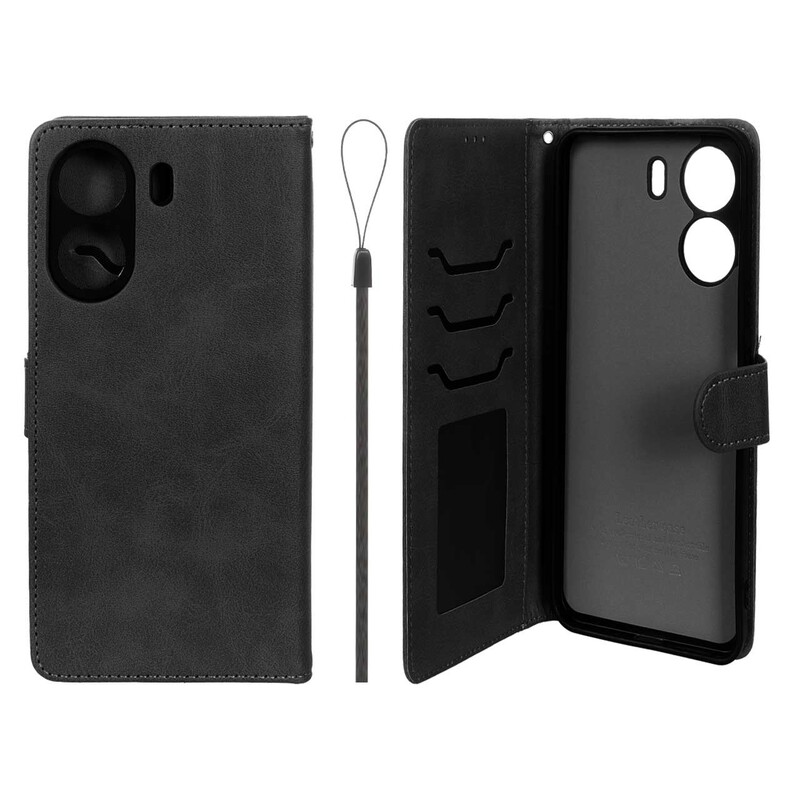 کیف موبایل مگنتی درجه یک داخل خز MNC Plus مدل Xiaomi Redmi 13C / Poco C65 - مشکی