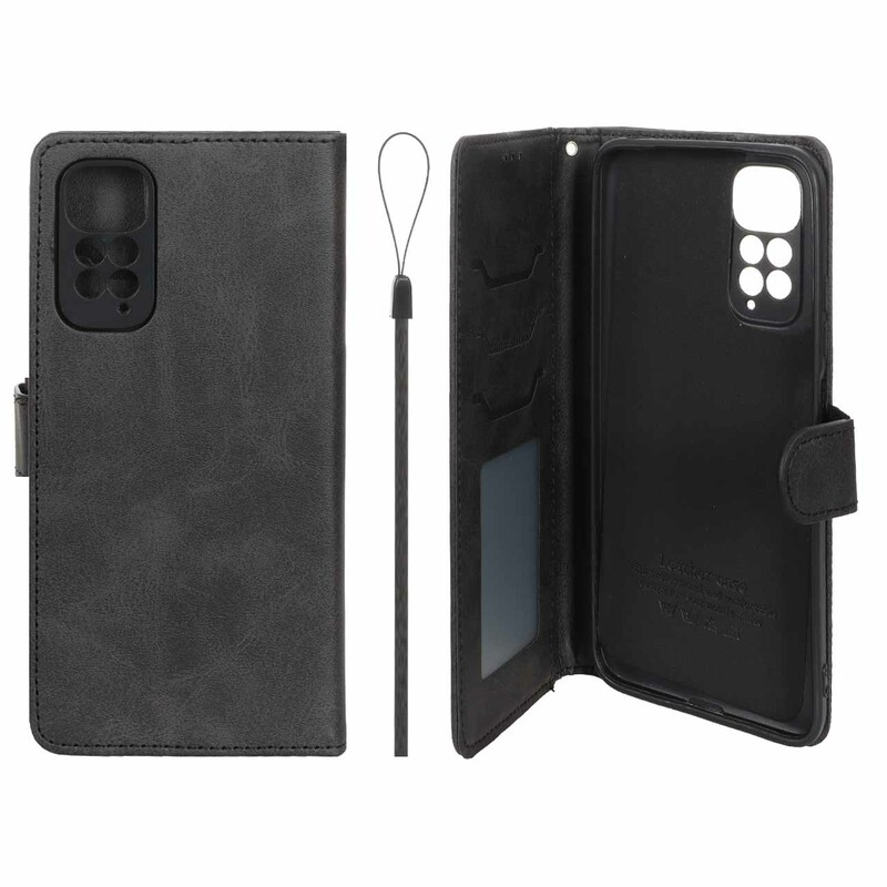 کیف موبایل مگنتی درجه یک داخل خز MNC Plus مدل Xiaomi Redmi Note 11 4G / Redmi Note 11S - مشکی