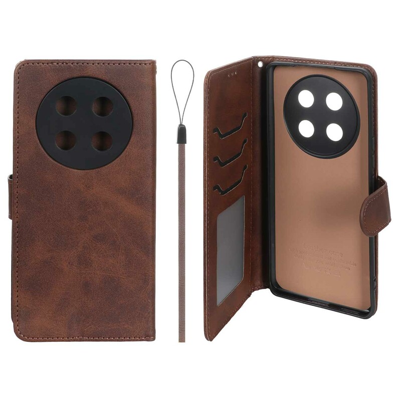 کیف موبایل مگنتی درجه یک داخل خز MNC Plus مدل Honor X9c - قهوه ای