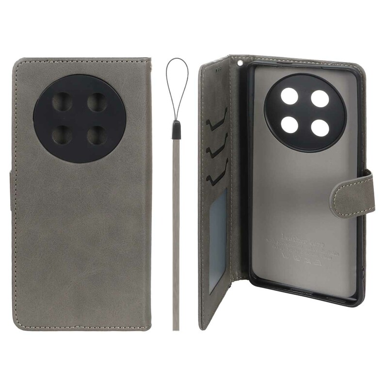 کیف موبایل مگنتی درجه یک داخل خز MNC Plus مدل Honor X9c - خاکستری