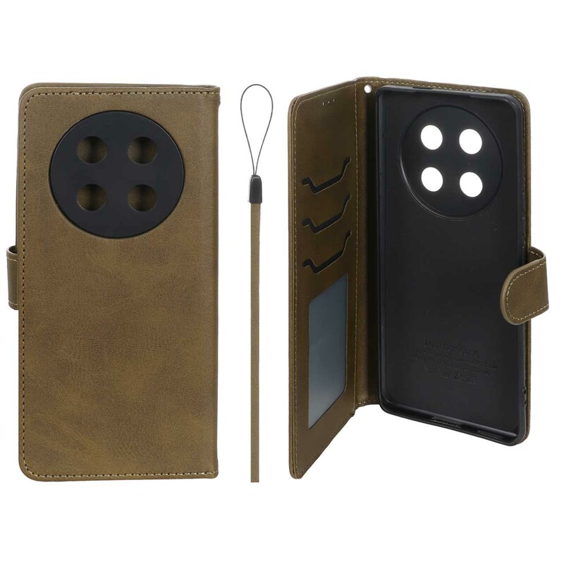 کیف موبایل مگنتی درجه یک داخل خز MNC Plus مدل Honor X9c - سبز زیتونی