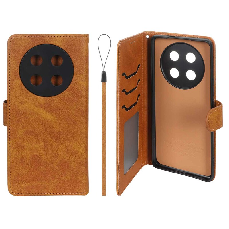 کیف موبایل مگنتی درجه یک داخل خز MNC Plus مدل Honor X9c - عسلی