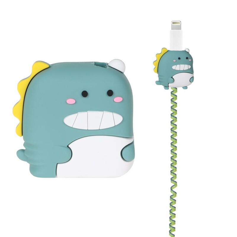 ست سیلیکونی عروسکی محافظ کابل و شارژر شیائومی 120 وات - طرح 43