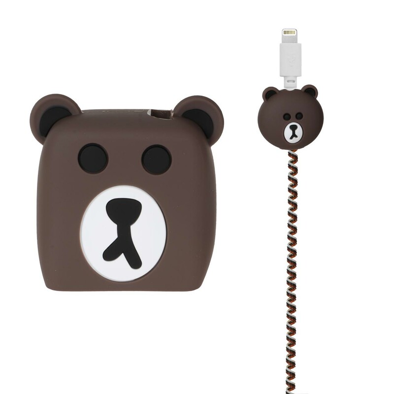 ست سیلیکونی عروسکی محافظ کابل و شارژر شیائومی 120 وات - طرح 41