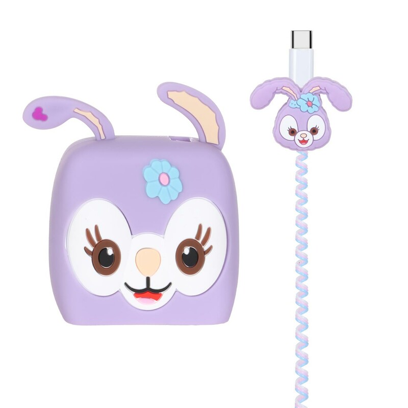 ست سیلیکونی عروسکی محافظ کابل و شارژر شیائومی 120 وات - طرح 56