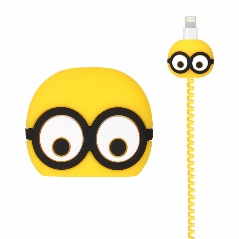 ست سیلیکونی عروسکی محافظ کابل و شارژر اپل 20 وات - طرح 113