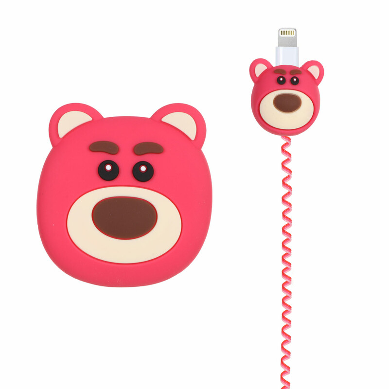 ست سیلیکونی عروسکی محافظ کابل و شارژر اپل 20 وات - طرح 34