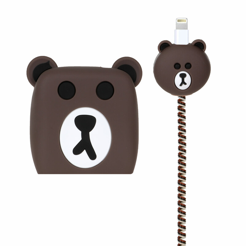 ست سیلیکونی عروسکی محافظ کابل و شارژر شیائومی 67 وات - طرح 25