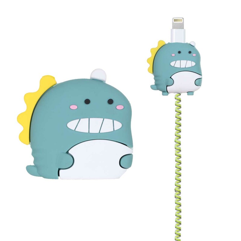 ست سیلیکونی عروسکی محافظ کابل و شارژر اپل 20 وات - طرح 3